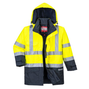S779 Bizflame Rain Hi-Vis Constrast FR Jacket Yellow/Navy